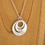 Regalos personalizados: Joyas personalizadas: Colgante anillos de plata personalizado