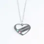 Regalos personalizados: Joyas personalizadas: Colgante coraz&oacute;n con cristales personalizado