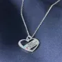 Regalos personalizados: Joyas personalizadas: Colgante coraz&oacute;n con cristales personalizado