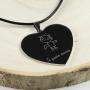 Regalos personalizados: Joyas personalizadas: Colgante coraz&oacute;n con el dibujo de tu hijo grabado