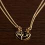 Regalos personalizados: Joyas personalizadas: Colgante coraz&oacute;n divisible de plata personalizado