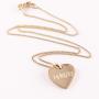 Regalos personalizados: Joyas personalizadas: Colgante coraz&oacute;n de plata grabado