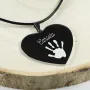 Regalos personalizados: Regalos con nombre: Colgante coraz&oacute;n personalizado 'Huella'