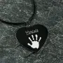 Regalos personalizados: Regalos con nombre: Colgante coraz&oacute;n personalizado 'Huella'