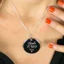Regalos personalizados: Joyas personalizadas: Colgante de plata grabado Abuela &iexcl;Te quiero!