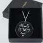 Regalos personalizados: Joyas personalizadas: Colgante de plata grabado Abuela &iexcl;Te quiero!