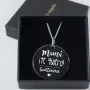 Regalos personalizados: Joyas personalizadas: Colgante de plata grabado Mam&aacute; &iexcl;Te quiero!