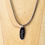 Colgante de plata ovalado personalizado