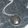 Regalos personalizados: Regalos con nombre: Colgante de plata personalizado 'Huella'