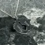 Regalos personalizados: Joyas personalizadas: Colgante de plata pies de beb&eacute; personalizados