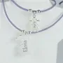 Regalos personalizados: Joyas personalizadas: Colgante de plata querubin mam&aacute; e hija grabado