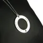 Regalos personalizados: Joyas personalizadas: Colgante ficha de plata con Swarovski