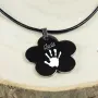 Regalos personalizados: Regalos con nombre: Colgante flor personalizado 'Huella'