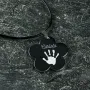 Regalos personalizados: Regalos con nombre: Colgante flor personalizado 'Huella'