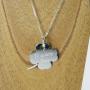 Regalos personalizados: Joyas personalizadas: Colgante de plata gran tr&eacute;bol