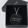Regalos personalizados: Joyas personalizadas: Colgante de plata medalla personalizado
