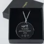 Regalos personalizados: Joyas personalizadas: Colgante de plata personalizado con dedicatoria