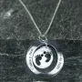 Regalos personalizados: Joyas personalizadas: Colgante pies de plata personalizado