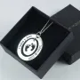 Regalos personalizados: Joyas personalizadas: Colgante pies de plata personalizado