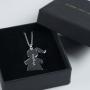 Regalos personalizados: Joyas personalizadas: Colgante de plata querub&iacute;n chica personalizado