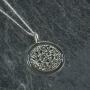 Regalos personalizados: Joyas personalizadas: Colgante de plata roset&oacute;n personalizado