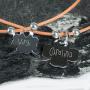 Regalos personalizados: Joyas personalizadas: Colgante tr&eacute;bol madre e hija personalizado