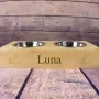 Regalos personalizados: Dise&ntilde;o y decoraci&oacute;n: Comedero de bamb&uacute; para mascota personalizado