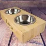 Regalos personalizados: Dise&ntilde;o y decoraci&oacute;n: Comedero de bamb&uacute; para mascota personalizado