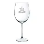 Regalos personalizados: Cristaler&iacute;a personalizada: Copa de vino con monograma grabado