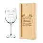 Regalos personalizados: Cristaler&iacute;a personalizada: Copa de vino con nombre grabado