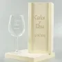 Regalos personalizados: Cristaler&iacute;a personalizada: Copa de vino grabada