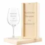 Regalos personalizados: Cristaler&iacute;a personalizada: Copa de vino grabada