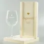 Regalos personalizados: Cristaler&iacute;a personalizada: Copa de vino grabada con coraz&oacute;n