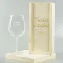 Regalos personalizados: Cristaler&iacute;a personalizada: Copa de vino grabada cumplea&ntilde;os