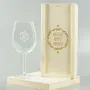 Regalos personalizados: Cristaler&iacute;a personalizada: Copa de vino grabada 'Gracias Profe'