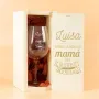 Regalos personalizados: Cristaler&iacute;a personalizada: Copa de vino grabada para madre
