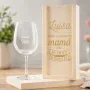 Regalos personalizados: Cristaler&iacute;a personalizada: Copa de vino grabada para madre