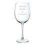 Regalos personalizados: Cristaler&iacute;a personalizada: Copa de vino grabada para profesor