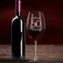 Regalos personalizados: Cristaler&iacute;a personalizada: Copa de vino para cumplea&ntilde;os grabada