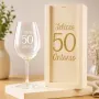Regalos personalizados: Cristaler&iacute;a personalizada: Copa de vino para cumplea&ntilde;os grabada