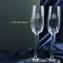 Regalos personalizados: Cristaler&iacute;a personalizada: Copas de cava con dos escudos grabados
