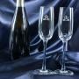 Regalos personalizados: Cristaler&iacute;a personalizada: Copas de cava con monograma grabado