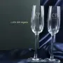 Regalos personalizados: Cristaler&iacute;a personalizada: Copas de cava grabadas con iniciales