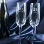 Regalos personalizados: Cristaler&iacute;a personalizada: Copas de cava grabadas con monograma