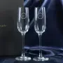 Regalos personalizados: Cristaler&iacute;a personalizada: Copas de cava grabadas con monograma