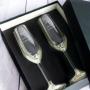 Regalos personalizados: Cristaler&iacute;a personalizada: Copas de cava grabadas con nombres
