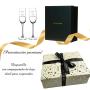 Regalos personalizados: Cristaler&iacute;a personalizada: Copas de cava grabadas con nombres