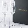 Regalos personalizados: Cristaler&iacute;a personalizada: Copas de cava grabadas para Boda