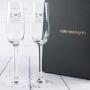 Regalos personalizados: Cristaler&iacute;a personalizada: Copas de cava grabadas para novios