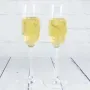 Regalos personalizados: Cristaler&iacute;a personalizada: Copas de cava grabadas para pareja